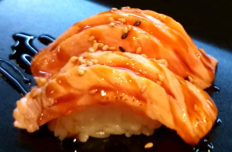 FLAMBIERTER LACHS
