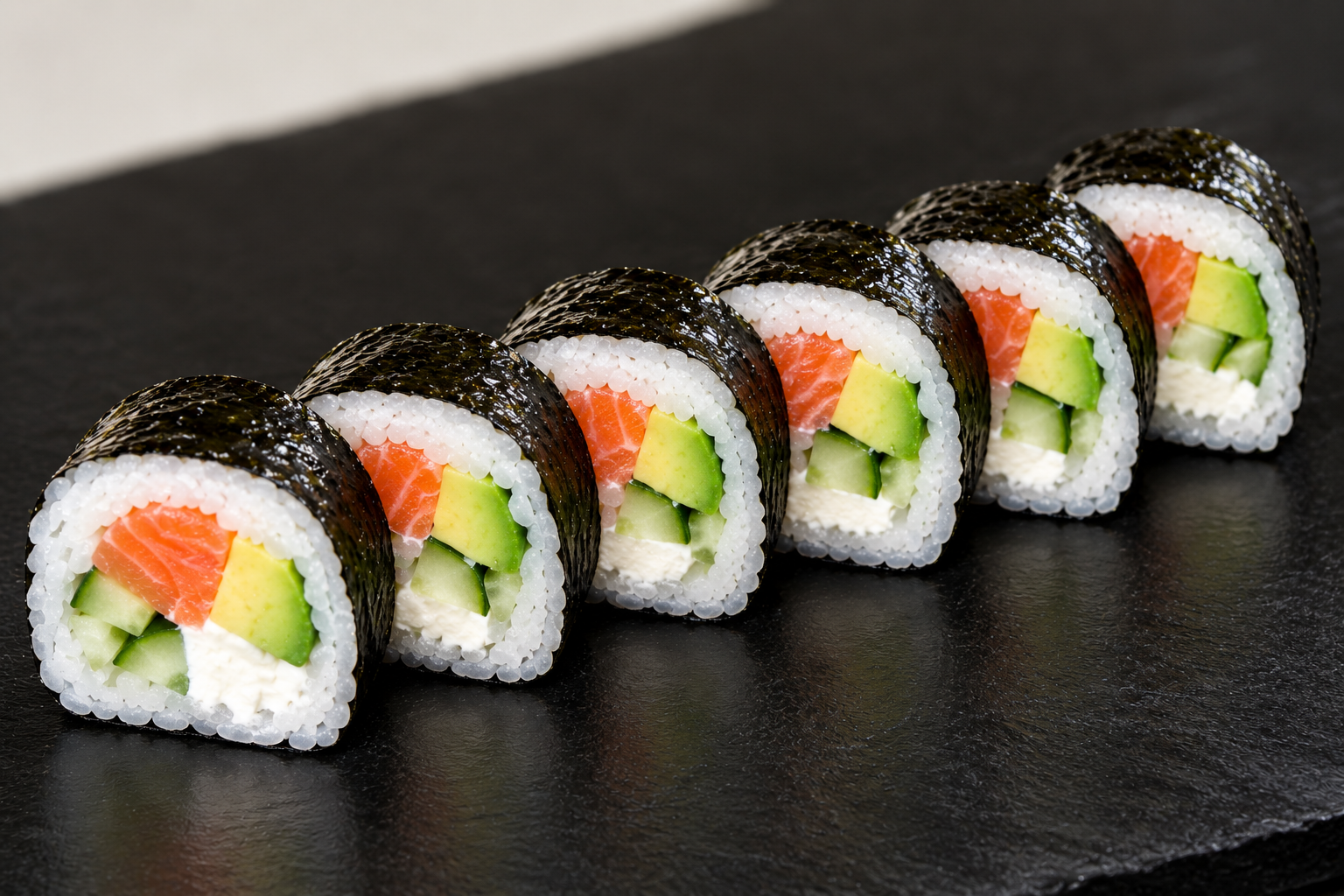 FRISCHKÄSE, LACHS, AVOCADO, GURKE
