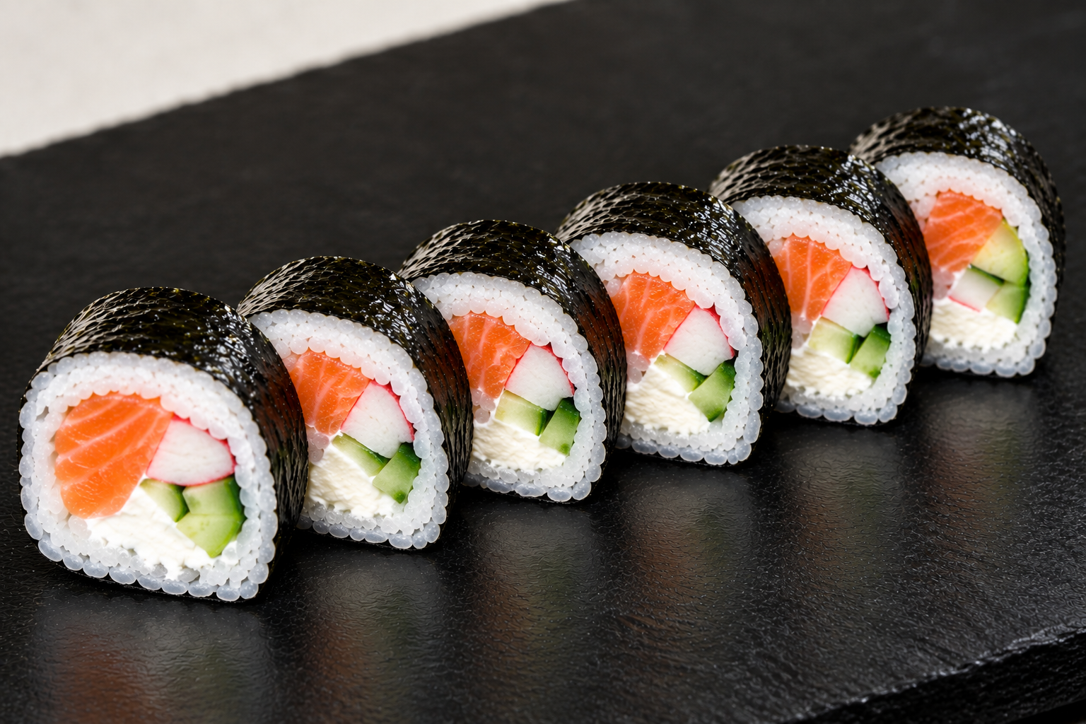 FRISCHKÄSE, LACHS, SURIMI, GURKE