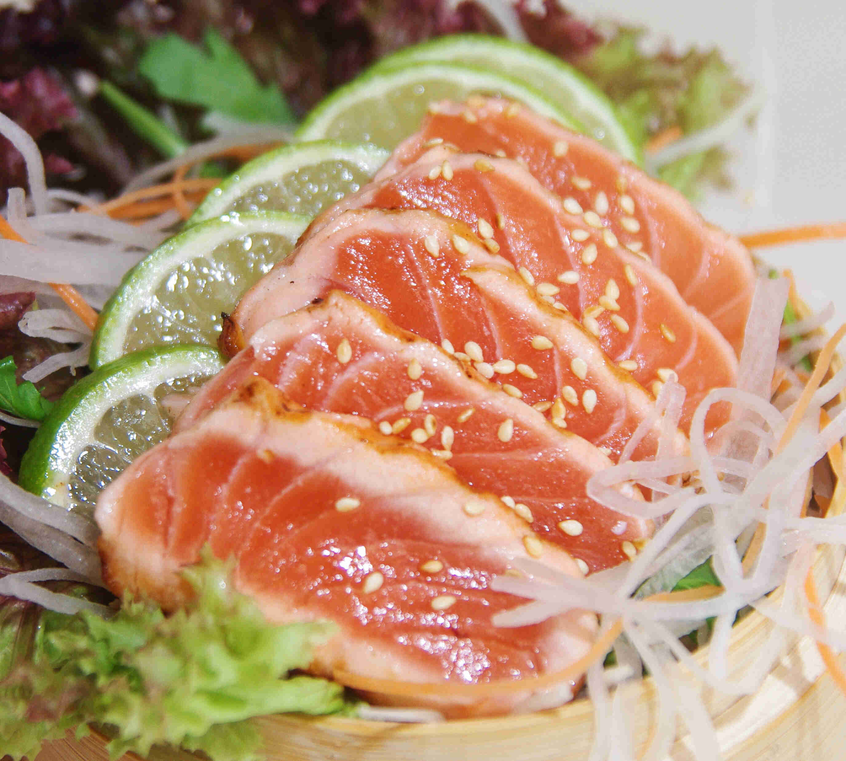 FLAMBIERTER LACHS